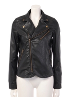 フェイクレザーライダース/ブラック