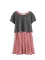 TOPS&TANK STRIPE DRESS /RED