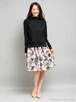 カバーリング切り替えワンピ/オフホワイト