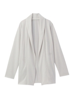 ショールカラーノーボタンカーディガン/グレー(012)