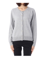 ラメニットクルーカーディガン/グレー(012)