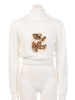 DR teddyニット/サックス