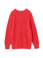 【VERY10月号掲載】サイドラインラウンドネックニット/レッド(062)