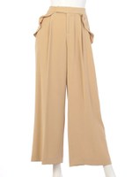 【andGIRL掲載】ワイドパンツ/ベージュ