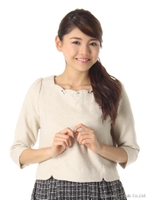 スカラップビジューP/O 3/ベージュ