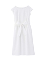 リボンつきピンタックフレアワンピース/アイボリー(004)
