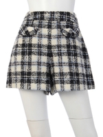 ループチェックキュロット/ライトブルー