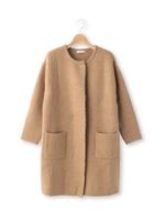 ワイドニットカーディガン/キャメル(041)