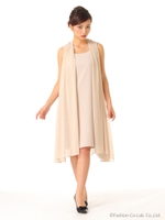 4way微配色ドレープワンピ/ネイビー