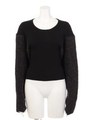 coverショルダーバルキーknit/BLK