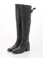【ROSE BUD】PATA 01 TEXAS LTHR KNEE HI BOOTS/NERO