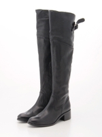 【ROSE BUD】PATA 01 TEXAS LTHR KNEE HI BOOTS/NERO