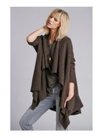 イレギュラーヘムニットカーディガン/ブラック(019)