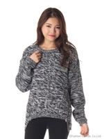 裾ZIPMIXニット（25thThanks企画）/ブラック