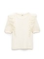 シースルーカットトップス/WHT