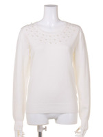 【2ndline】パール付きニットトップスCL−0365/PK