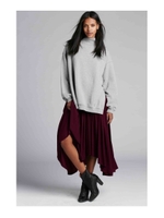 イレギュラーヘムドレープスカート/ピンク系(075)