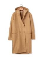 スライバー風ニットソージャケットコート/ベージュ(052)