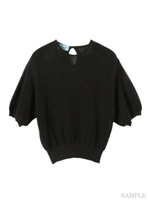 メッシュニットトップス/カーキ