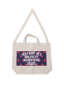 2WAY BAG MESSAGE LOGO/WHITE