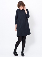 PINSTRIPE DRESS/ネイビー