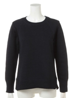 SLIT KNIT PULLOVER/NAVY
