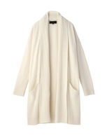 [L]2WAYロングニットトッパーカーディガン/アイボリー(004)