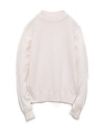 【emmi atelier】メッシュニットプルオーバー/OWHT