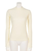 【mystic】リブプチハイネックプルオーバー/キャメル