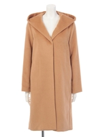 ソフトシャギーフーテッドコート/グレー