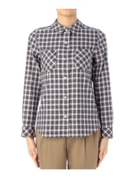 ダブルポケットチェックシャツ/ネイビー(193)