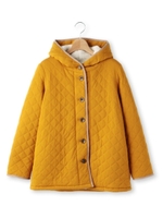 裏ボア中綿キルトジャケット/ベージュ(052)