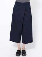 DENIM WRAP PANTS/INDIGO