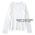 SHIFT FACTORY（シフトファクトリー）モダールフライスVネックカットソー［メンズ］