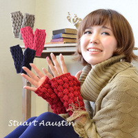 STEWART AUSTIN（スチュアートオースティン）ウールニットフィンガーレスミトン