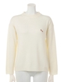 【Fi.n.t】ロイヤルコーギーワッペンニットプルオーバー/OFFWHITE