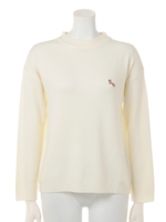 【Fi.n.t】ロイヤルコーギーワッペンニットプルオーバー/OFFWHITE