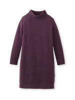 ハイネックニットワンピース/ブルー系(095)