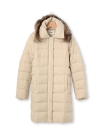 2WAY中綿ダウンツイルコート/ライトベージュ(051)