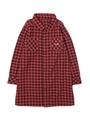 BLOCK PLAID BASIC L/S SHIRT DRESS(4T〜7T)/RED