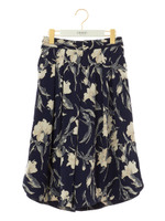 【emmi atelier】フラワーガウチョパンツ/NVY