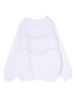 ファー切り替えスウェット/ブラック