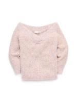 ミックスオフショルプルオーバー/PNK