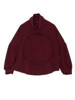 ロゼットフリルブラウス/マスタード