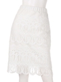 ビクトリアンレースタイトスカート/ホワイト