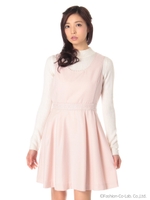 上品レースジャンスカ/ライトグレー