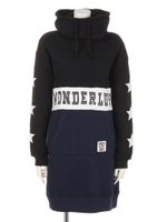 2wayパーカワンピ/ブラック