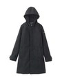 A LINE HOODED COAT/ブラック