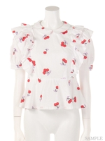 BE MY CHERRY BLOUSE/BLACK