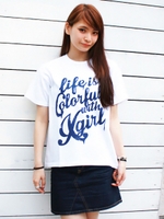 LIFE IS S/S BIG TEE/ホワイト